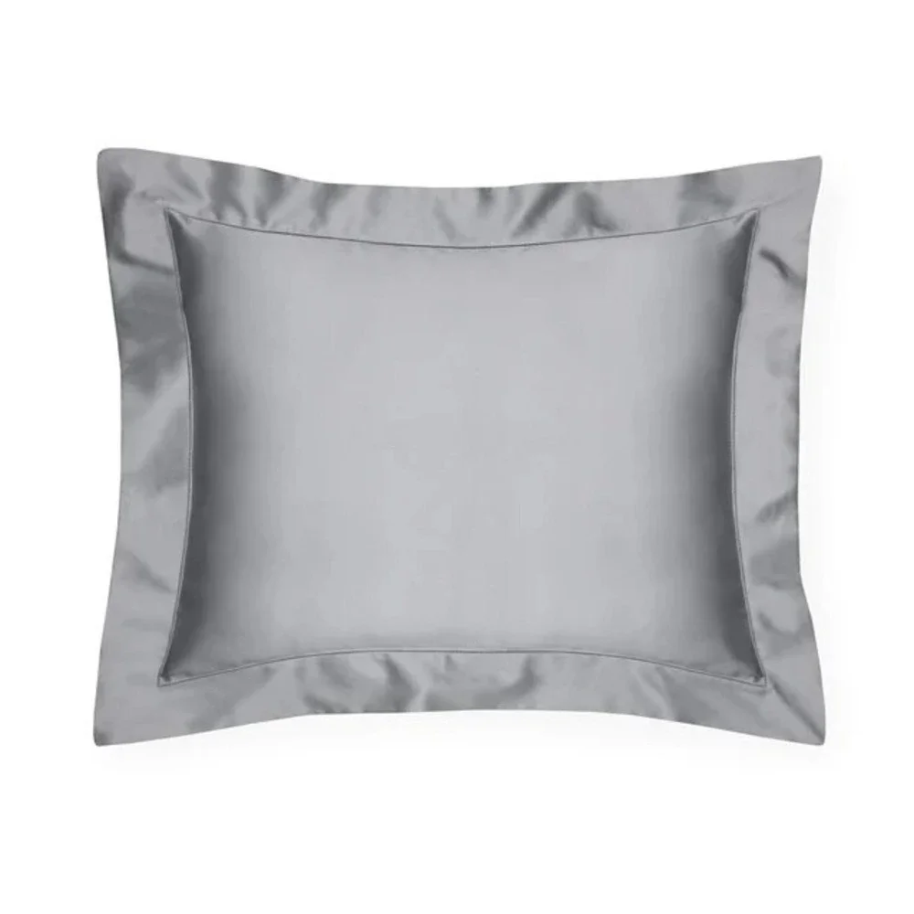 Sferra Giotto Sham Boudoir Flange Slate #734 12x16 Brand New w/tag Italy